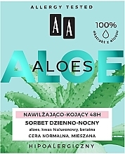 Nawilżająco-kojący sorbet do twarzy na dzień i noc - AA Aloes  — Zdjęcie N2