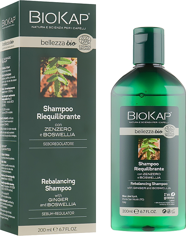 Naprawczy szampon do włosów - BiosLine BioKap Rebalancing Shampoo — Zdjęcie N1