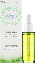 Równoważące serum do twarzy na co dzień - Lumene Nordic Clear Balancing Daily Serum — Zdjęcie N2