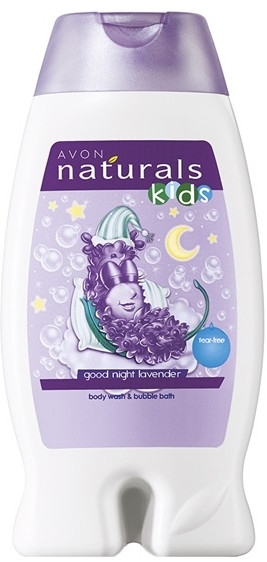 Żel do mycia ciała i do kąpieli dla dzieci przed snem - Avon Naturals Kids Good Night Lavander Body Wash And Bubble Bath — Zdjęcie N1
