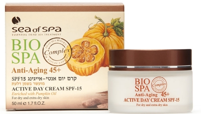 Przeciwstarzeniowy krem na dzień z olejem dyniowym - Sea of Spa Bio Spa Anti-Aging 45+ Active Day Cream