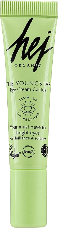 Intensywnie nawilżający krem pod oczy - Hej Organic Effective Eye Cream Cactus — Zdjęcie N1