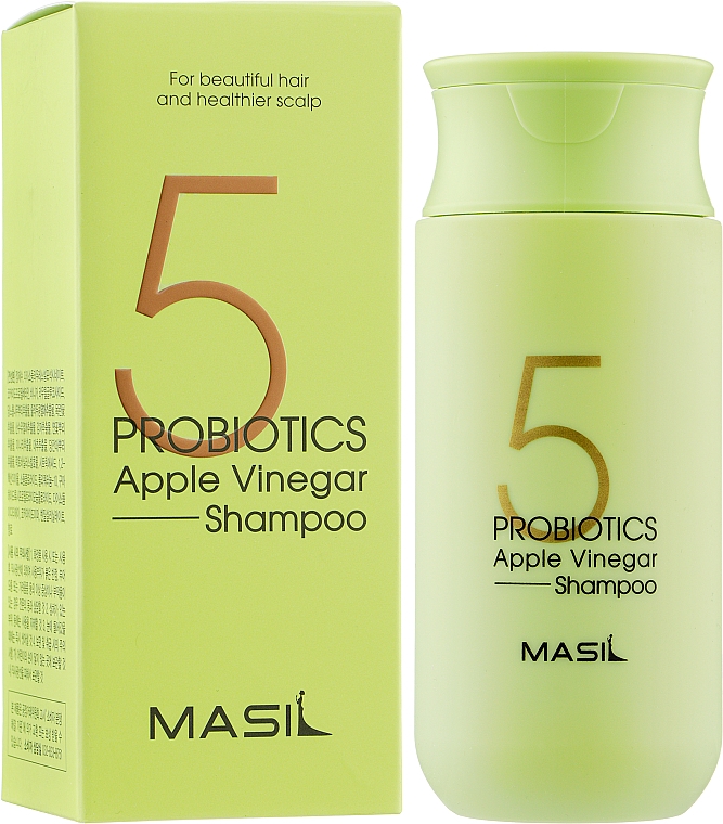 Łagodny szampon bezsiarczanowy z probiotykami i octem jabłkowym - Masil 5 Probiotics Apple Vinegar Shampoo — Zdjęcie N4