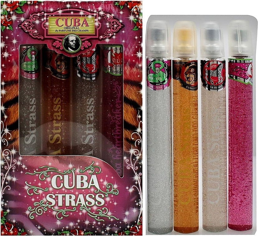 Cuba Ladies Strass Gift Set - Zestaw (edp 4 x 35 ml) — Zdjęcie N2