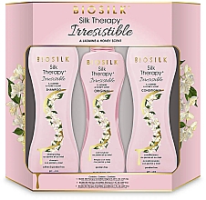 Kup Zestaw do terapii Jedwab z jaśminem - Biosilk Silk Therapy Irresistible Trio Kit (silk/167ml + shm/207ml + cond/207ml)