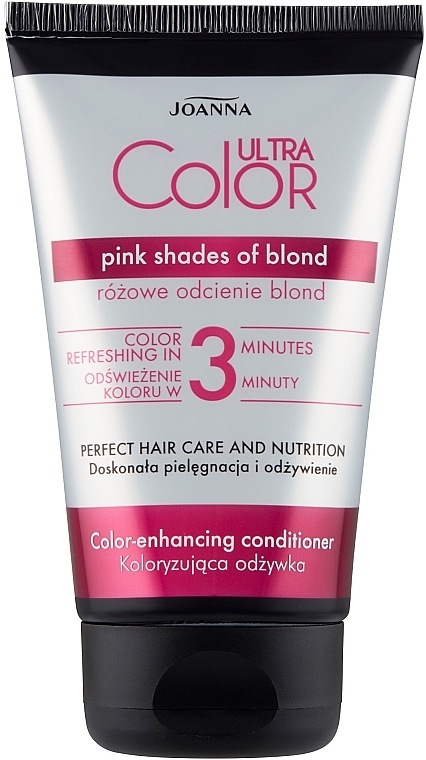 Koloryzująca odżywka do włosów - Joanna Ultra Color System Pink Shades Of Blond — Zdjęcie N1