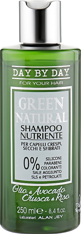 Odżywczy szampon do włosów kręconych, suchych i zniszczonych - Alan Jey Green Natural Shampoo — Zdjęcie N1