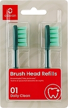 Kup Końcówki do szczoteczek elektrycznych Standard Clean Soft, 2 szt., zielone - Oclean Brush Heads Refills
