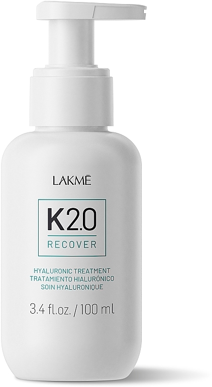 Rewitalizująca hialuronowa maska do włosów - Lakme K2.0 Recover Hyaluronic Treatment — Zdjęcie N1