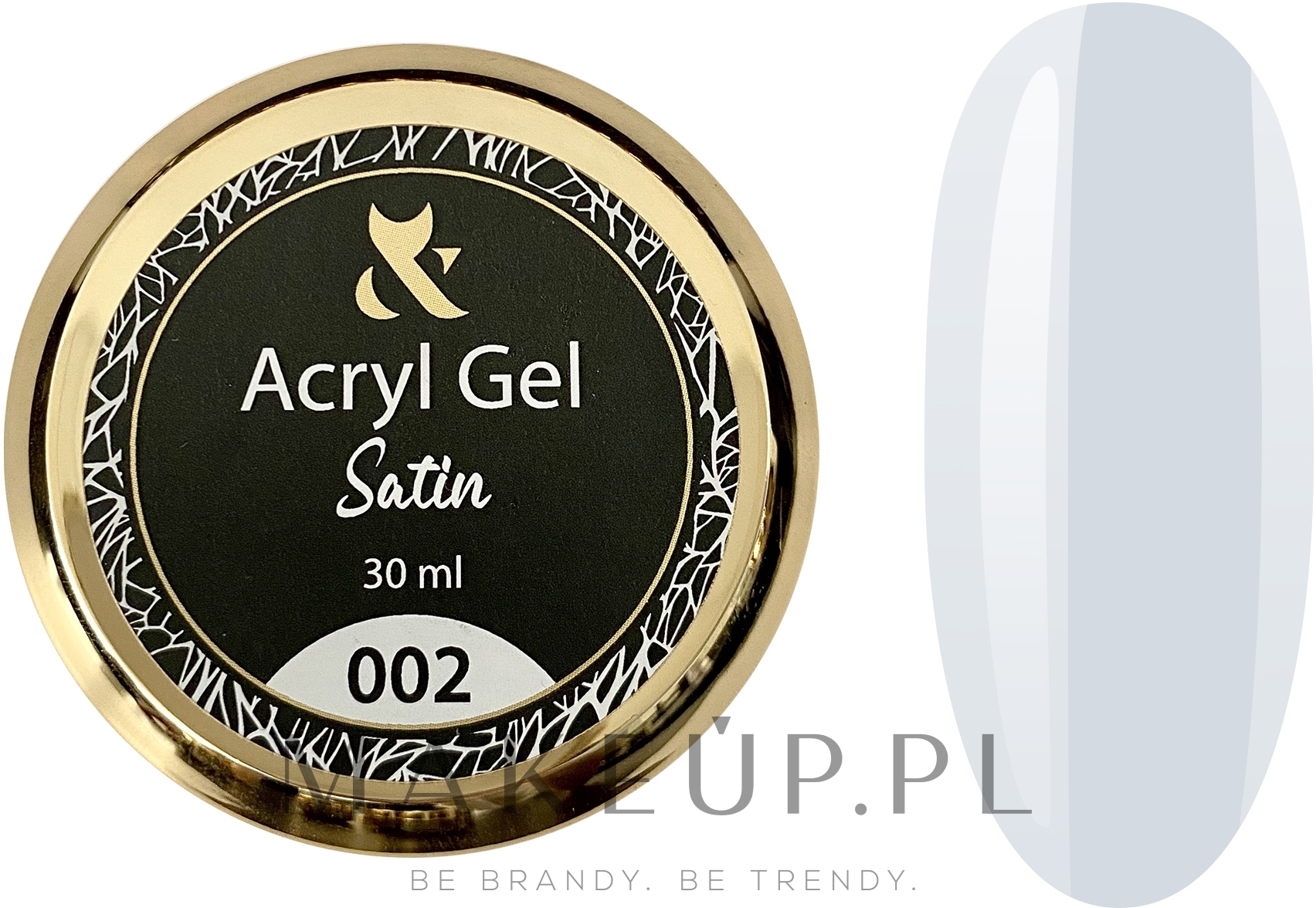 Akryl-żel do paznokci - F.O.X Acrylgel Satin (słoiczek) — Zdjęcie 002