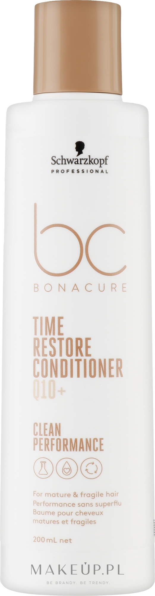 Odżywka do włosów bez spłukiwania - Schwarzkopf Professional Bonacure Time Restore Conditioner Q10+ — Zdjęcie 200 ml
