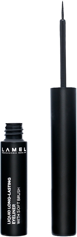 Eyeliner w płynie - LAMEL Make Up Liquid Long-Lasting Eyeliner With Soft Brush — Zdjęcie N2