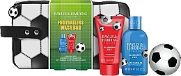 Kup Zestaw - Baylis & Harding Football Blueberry Fizz Stars Wash Bag Gift Set (b/bubbles/100ml + shm/50ml + b/bomb/100g + bag/1pc)