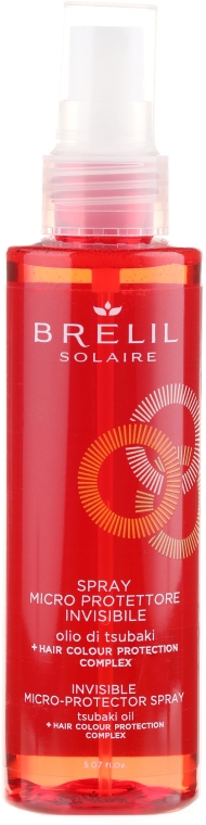 Ochronny spray do włosów przed opalaniem i po nim - Brelil Solaire Micro Protector Invisibile Spray — Zdjęcie N1