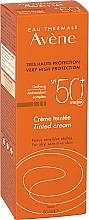 Koloryzujący krem do opalania do skóry wrażliwej (SPF 50) - Avene Solaires Haute Protection Tinted Creme SPF50 — Zdjęcie N3