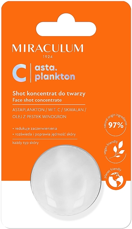 PRZECENA! Shot-koncentrat do twarzy - Miraculum Asta.Plankton C Face Shot Concentrate * — Zdjęcie N3