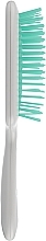 Szczotka do włosów, biała z turkusowymi zębami - Kodi Professional Soft Touch Hairbrush — Zdjęcie N3