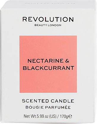 Świeca zapachowa Nektarynka i czarna porzeczka - Makeup Revolution Nectarine & Blackcurrant Scented Candle — Zdjęcie N2