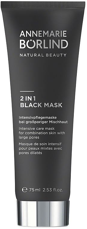 Głęboko oczyszczająca maska do twarzy 2 w 1 - Annemarie Borlind 2 In 1 Black Mask — Zdjęcie N1
