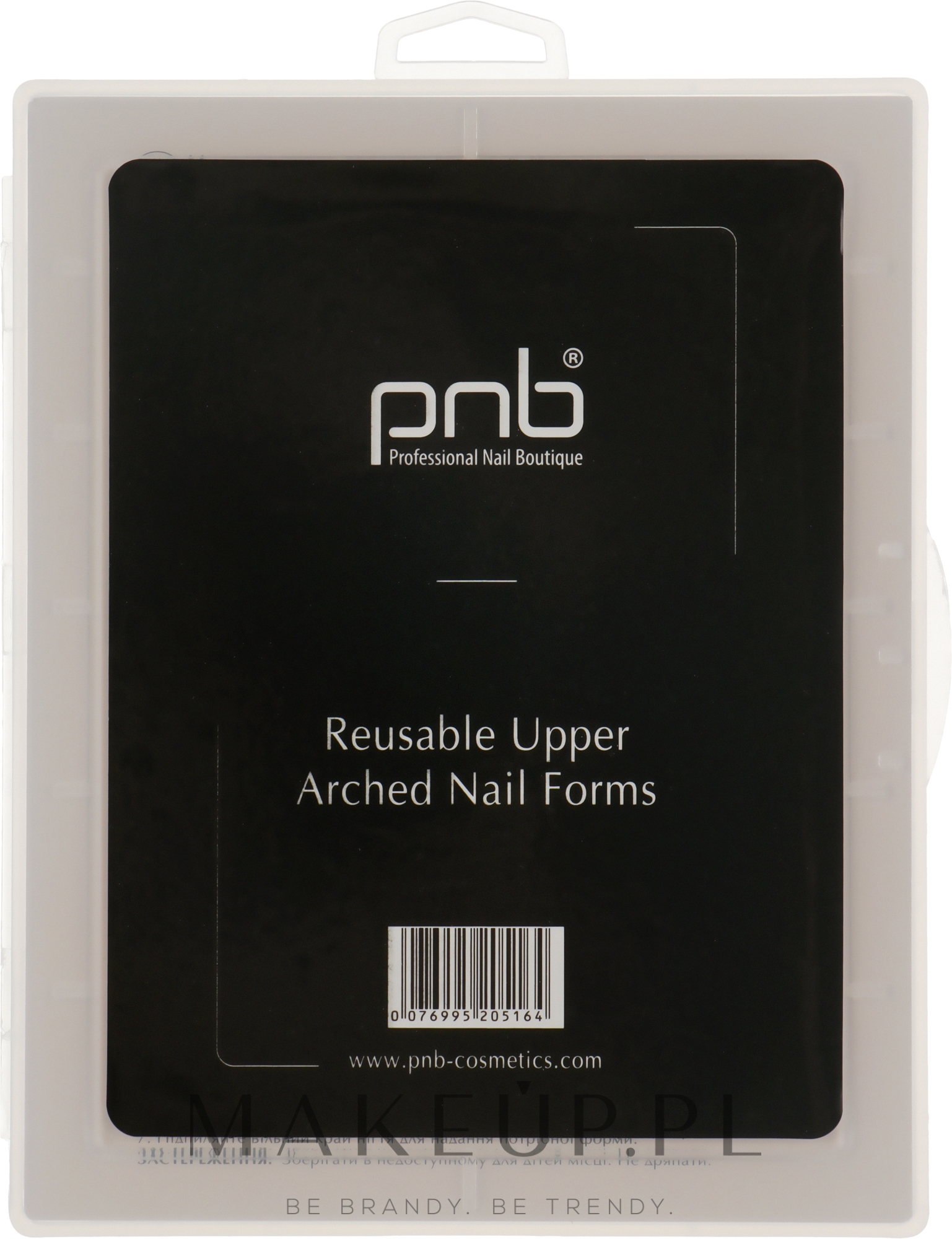 Tipsy do wielokrotnego użytku - PNB Reusable Upper Arched Nail Forms — Zdjęcie 100 szt.