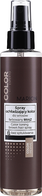 Spray ochładzający kolor do włosów farbowanych na brąz - Marion Color Esperto Color Toning Brown Hair Spray