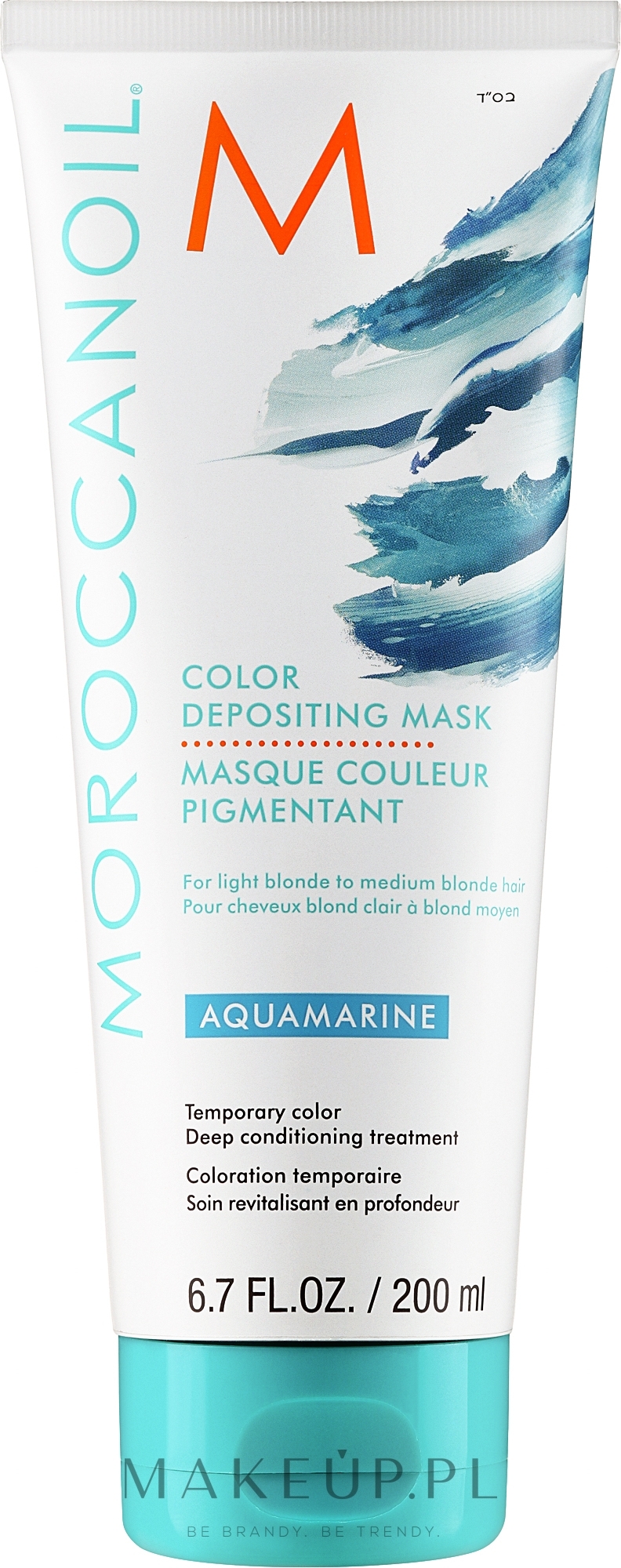 Koloryzująca maska do włosów - MoroccanOil Color Depositing Mask — Zdjęcie Aquamarine