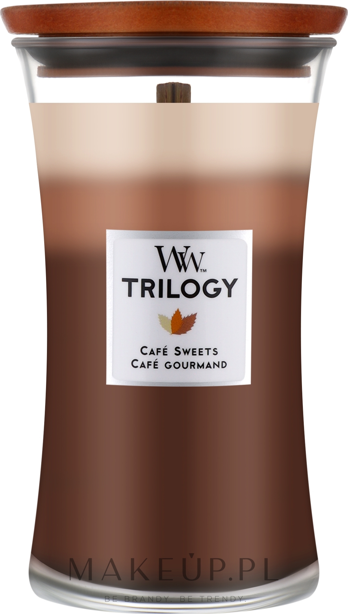 Świeca zapachowa w szkle - Woodwick Trilogy Candle Large Cafe Sweets — Zdjęcie 610 g