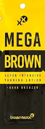 Brązujący balsam do opalania - Tannymaxx Mega Brown Super Intensive Tanning Lotion + Dark Bronzer (sachet) — Zdjęcie N1