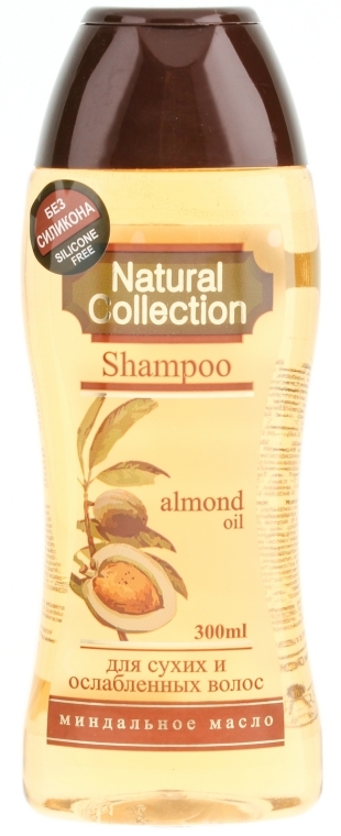 Szampon do włosów z olejkiem ze słodkich migdałów - Pirana Natural Collection Shampoo — Zdjęcie N1