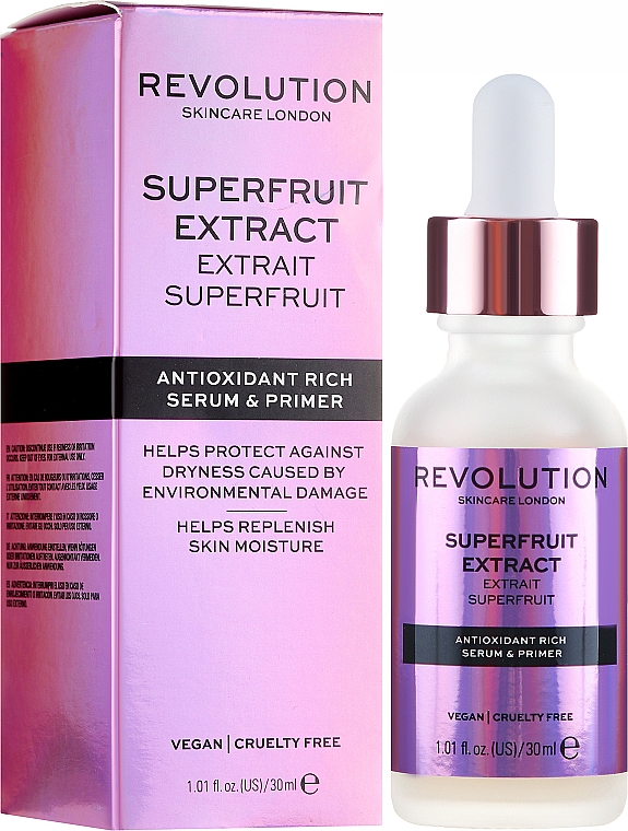 Przeciwutleniające serum do twarzy - Makeup Revolution Superfruit Extract Antioxidant Rich Serum & Primer — Zdjęcie N1