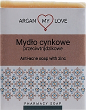 Kup Przeciwtrądzikowe mydło cynkowe - Argan My Love Zinc Oxide Soap For Skin With Acne