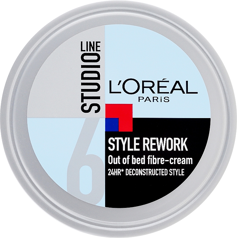 Modelujący krem do włosów - L'Oreal Paris Studio Line Style Rework Out of Bed Fibre Cream — Zdjęcie N1
