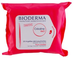 Chusteczki do demakijażu oczu i twarzy - Bioderma Crealine H2O Dermatological Wipes Sensitive — Zdjęcie N1