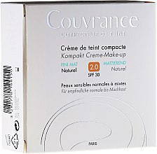 Matujący kremowy podkład w kompakcie - Avène Couvrance Compact Foundation Cream Mat Effect SPF 30 — Zdjęcie N3