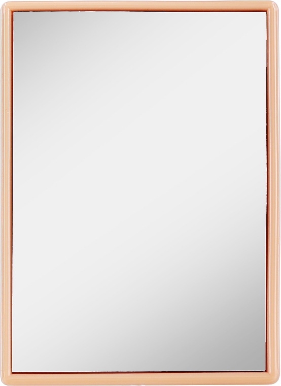 Lusterko kieszonkowe 8,5 x 6 cm, beżowe - Titania Square Pocket Mirror — Zdjęcie N1