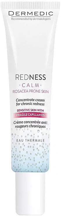 Krem-koncentrat do skóry z trądzikiem różowatym - Dermedic Redness Calm Concentrate Cream For Chronic Redness — Zdjęcie N1