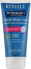 Kup Przeciwtrądzikowy żel do mycia twarzy 3 w 1 z kwasem salicylowym - Revuele No Problem Washing Gel