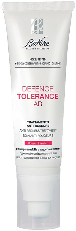 Krem do twarzy na zaczerwienienia - BioNike Defence Tolerance AR Treatment — Zdjęcie N1
