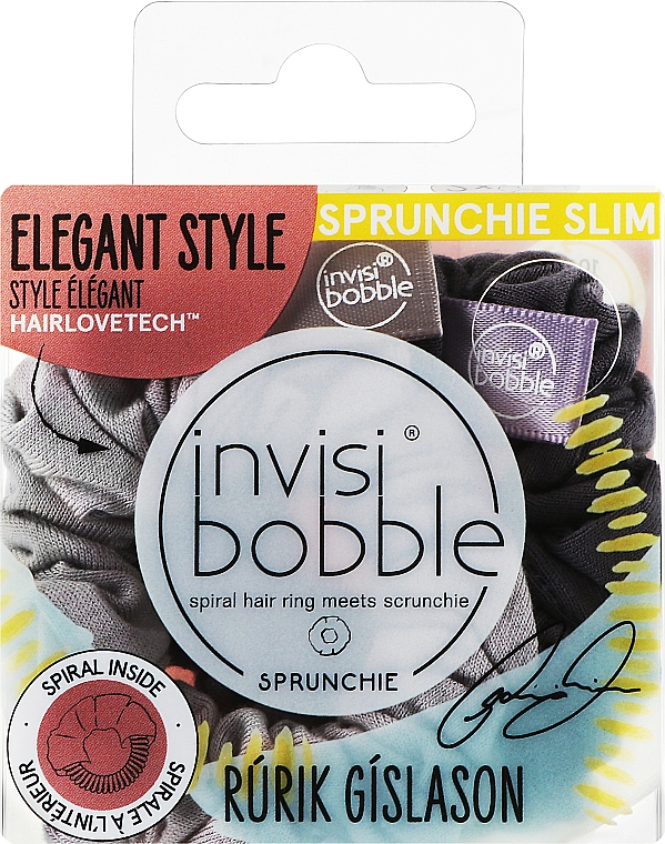 Gumki do włosów - Invisibobble Sprunchie Slim Ruric Gislason Feeling Greyt — Zdjęcie N1