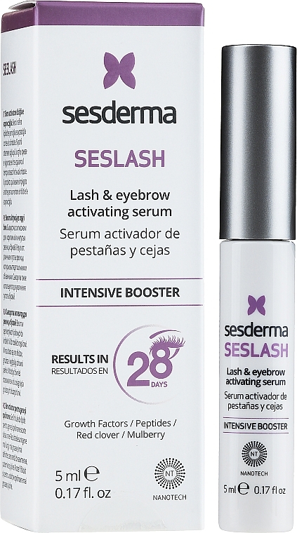 PRZECENA! Serum do rzęs i brwi - SesDerma Seslash Lash & Eyebrow Growth-booster * — Zdjęcie N2