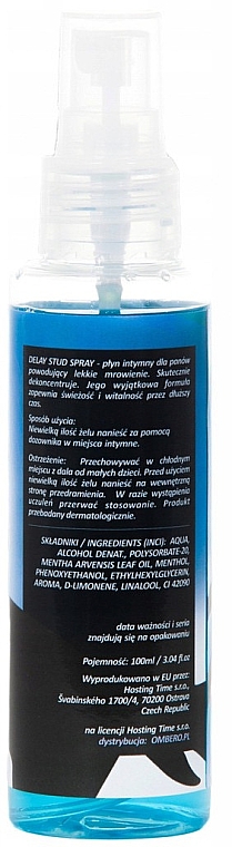 Spray opóźniający wytrysk - Love Stim Delay Stud Spray — Zdjęcie N2