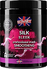 Maska do włosów z proteinami jedwabiu - Ronney Professional Silk Sleek Smoothing Mask  — Zdjęcie N3
