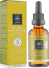 Naturalny olej do wzmocnienia i uzdrowienia włosów - Apivita Nature's Hair Miracle — фото N2
