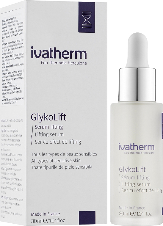 Liftingujące serum do twarzy - Ivatherm Glykolift Lifting Serum — Zdjęcie N2