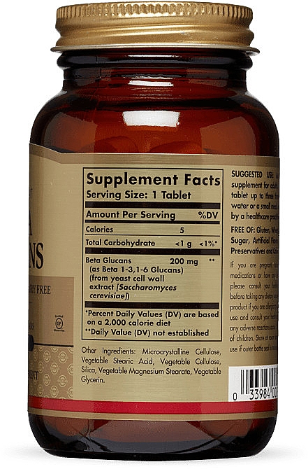 Suplement diety Beta-glukan - Solgar Beta Glucans — Zdjęcie N2