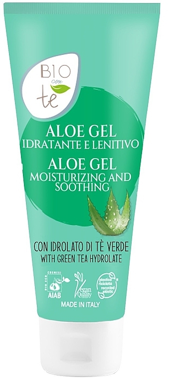 Nawilżający żel kojący do ciała z aloesem - Pierpaoli Biocontè Moisturizing And Soothing Aloe Gel — Zdjęcie N1