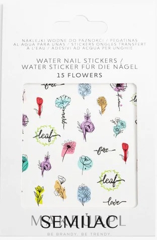 Naklejki na paznokcie - Semilac Nail Stickers — Zdjęcie 15 - Flowers