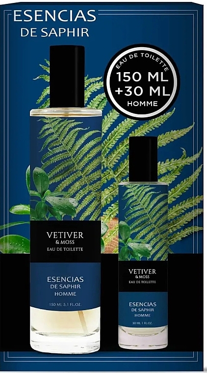 Saphir Vetiver & Moss - Zestaw (edt 150 ml + edt 30 ml) — Zdjęcie N1