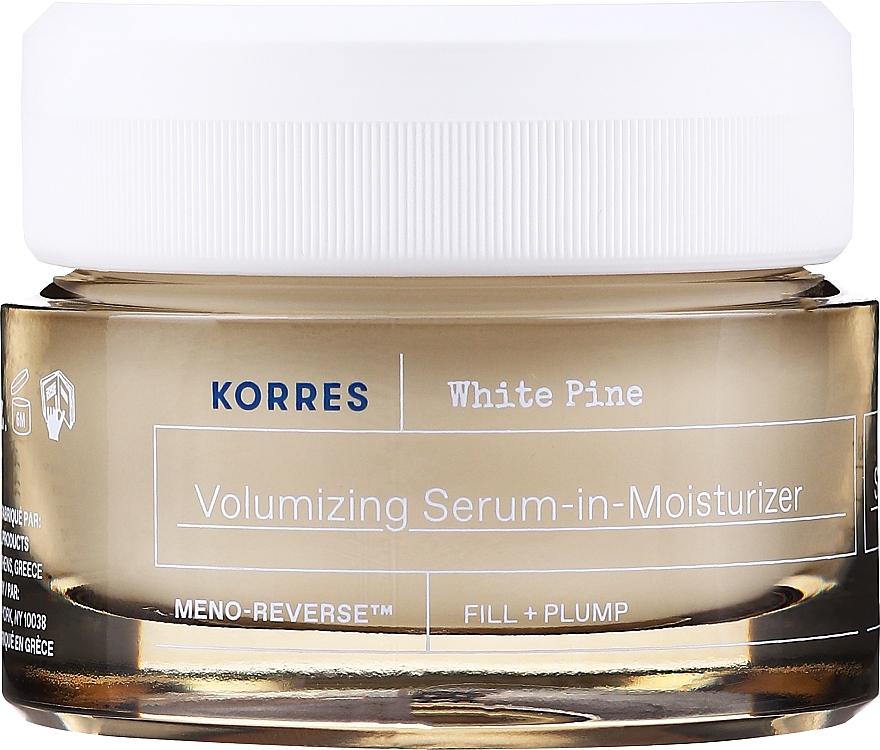 Nawilżający krem-serum na dzień do cery normalnej i mieszanej - Korres White Pine Volumizing Serum-in-Moisturizer — Zdjęcie N1