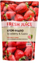Kup Kremowe mydło z nawilżającym mlekiem ryżowym Truskawka i guawa (z dozownikiem) - Fresh Juice Strawberry & Guava (uzupełnienie)